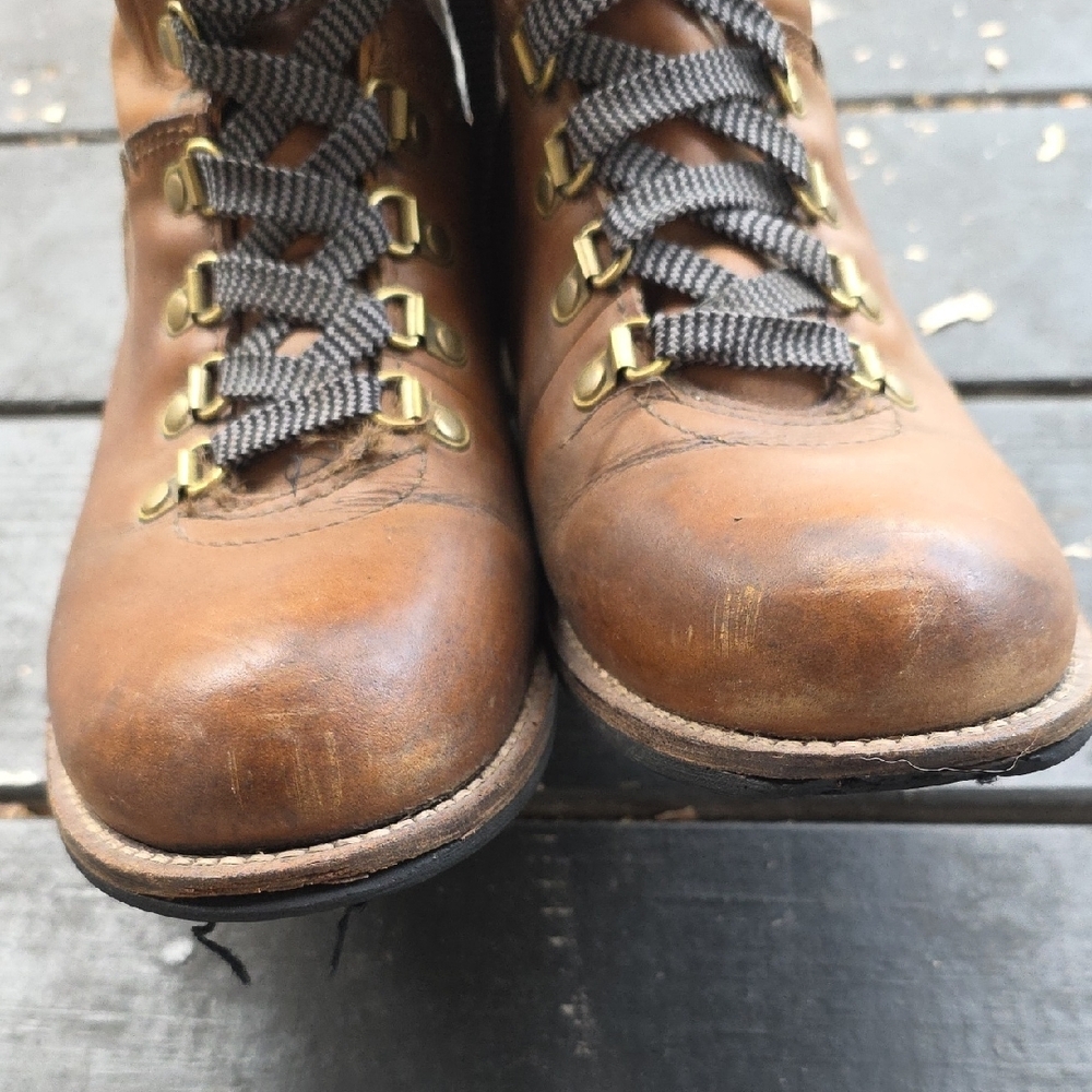 Kodiak Women's Brown Leather Boots with Gray Details - Picture 5 of 13